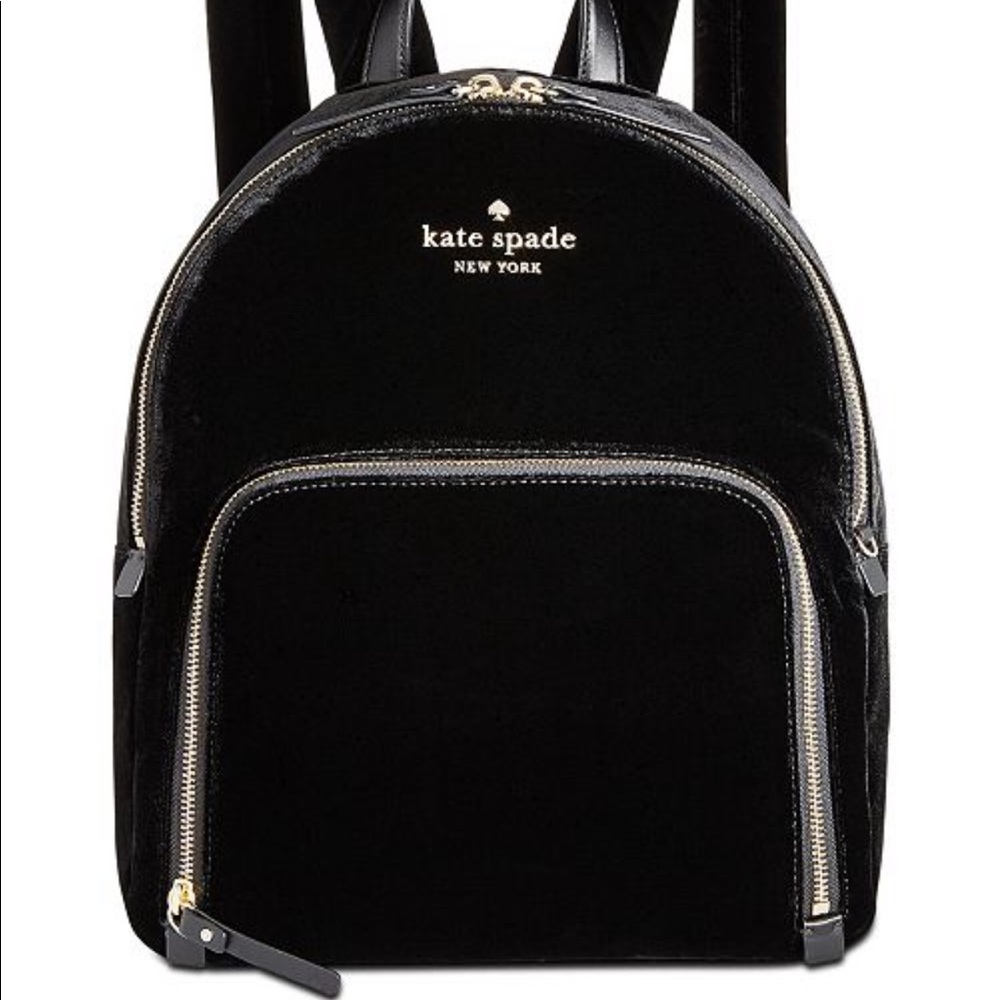 kate spade velvet backpack